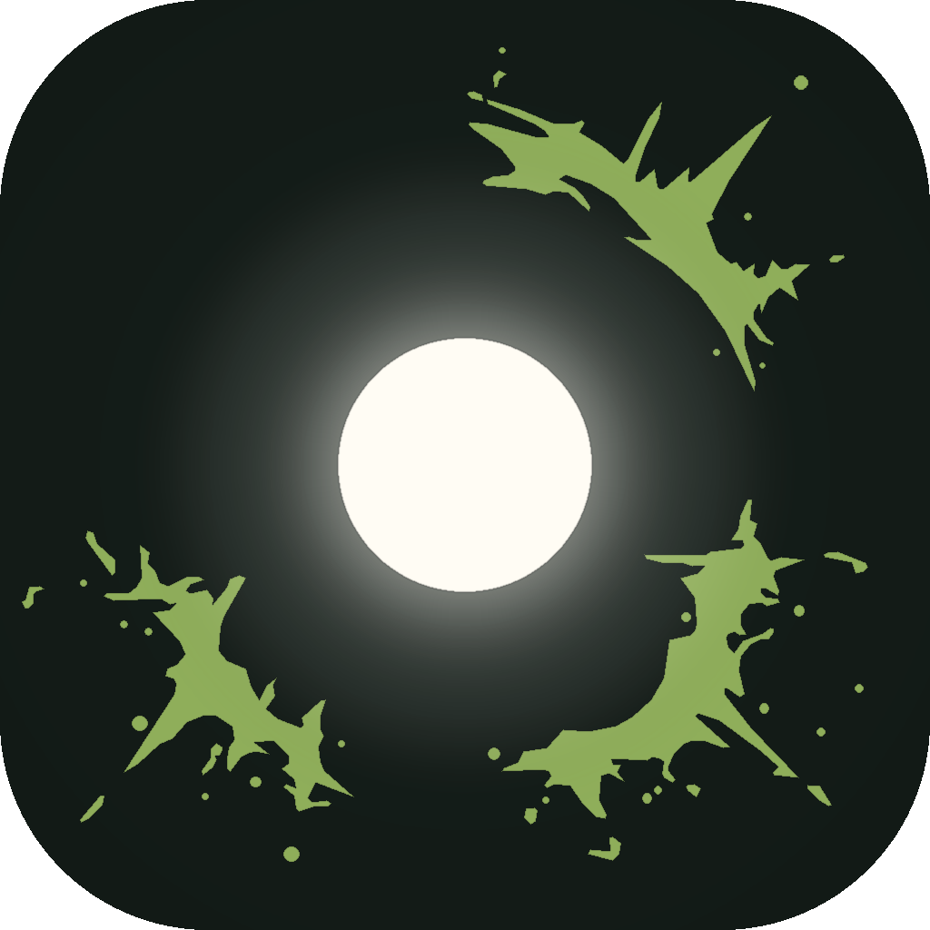Live Core: Game Pulse app icon with moss paint-splash