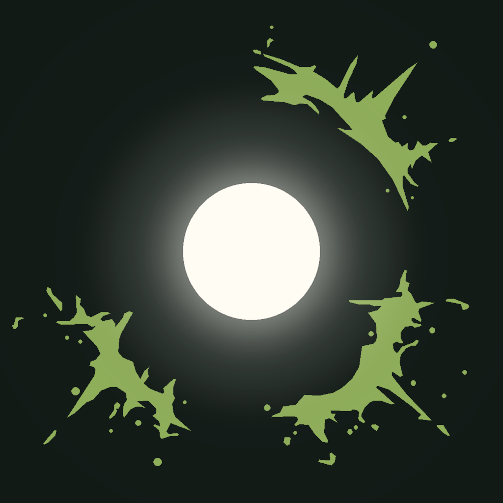 Live Core: Game Pulse app icon with moss paint-splash